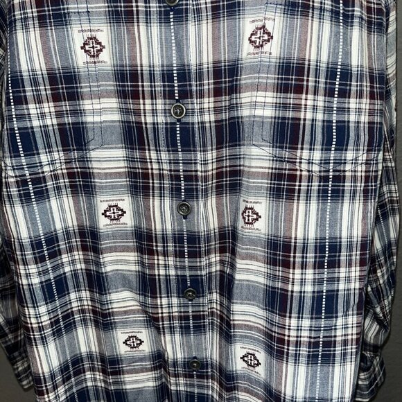 ARIAT Women's 1X Billie Jean Western ROCKBERRY GROVE Shirt Blouse NEW SAMPLE - Picture 3 of 12